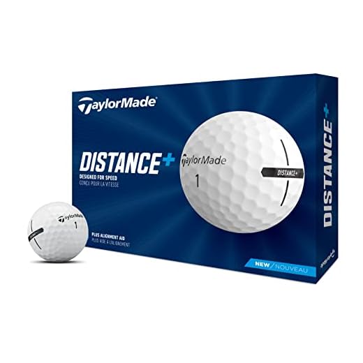 TaylorMade Golf 2021 TAYLORMADE DISTANCE+ DOZEN GOLF BALLS, WHITE