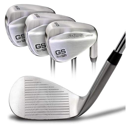 GoSports Illegal Max Spin Golf Wedge Set - Men's Right Handed Sand, Lob, Gap Wedge