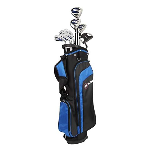 Ram Golf EZ3 Mens Golf Clubs Set with Stand Bag - Graphite/Steel Shafts
