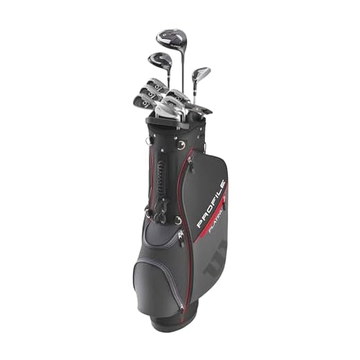 WILSON Golf Profile Platinum Package Set, Men's Right Handed, Regular Carry , Grey/Black