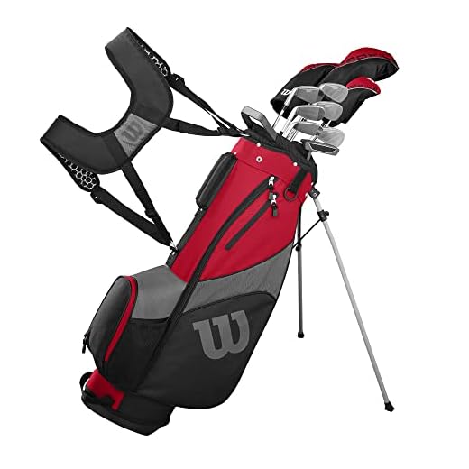 WILSON Golf Profile SGI Men's Complete Golf Set — Regular, Right Hand,Red (Regular)