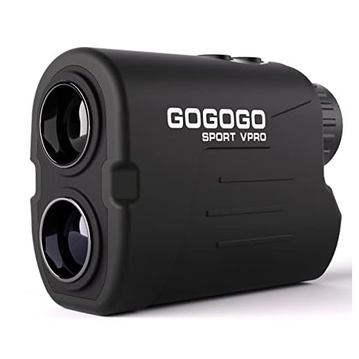 Gogogo Sport Vpro Laser Golf/Hunting Rangefinder, 6X Magnification Clear View 650/1200 Yards Laser Range Finder, Lightweight, Slope, Pin-Seeker & Flag-Lock & Vibration (650 Yard)