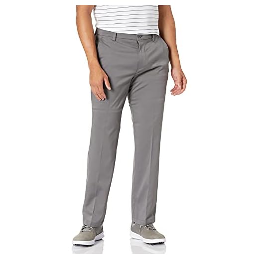 Amazon Essentials Men's Classic-Fit Stretch Golf Pant (Available in Big & Tall), Grey, 38W x 30L