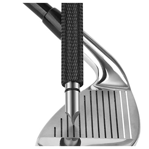 Bulex Golf Club Groove Sharpener, Re-Grooving Tool and Cleaner for Wedges & Irons - Generate Optimal Backspin - Suitable for U & V-Grooves