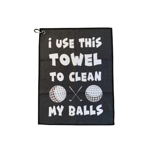 ShankIt Golf Funny Golf Microfiber Cleaning Cloth for Golf Balls - Includes Towel Clip for Golf Bags & Clubs - Perfect Funny Gift for Any Golf Fan