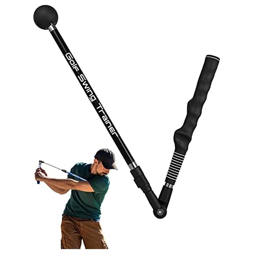 Zcoorey Golf Swing Trainer aid - Golf Training aid to Improve Hinge, Forearm Rotation, Shoulder turna and Grip.Portable Collapsible Swing Trainer Equipped with Golf Grip Trainer