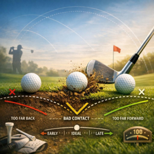 Improper ball position affecting low-point control
