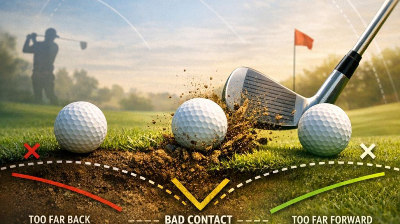 Improper ball position affecting low-point control