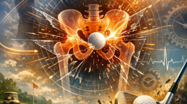 Stalling the hips through impact