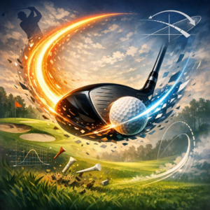 Over-the-top move that creates a slice with the driver