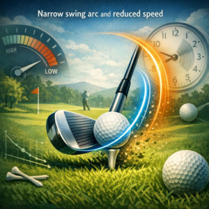 Narrow swing arc and reduced speed