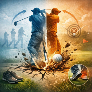 Poor weight transfer causing fat shots with irons