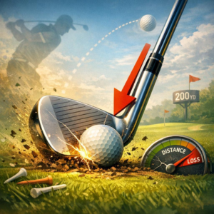 Excessive shaft lean at impact and distance loss