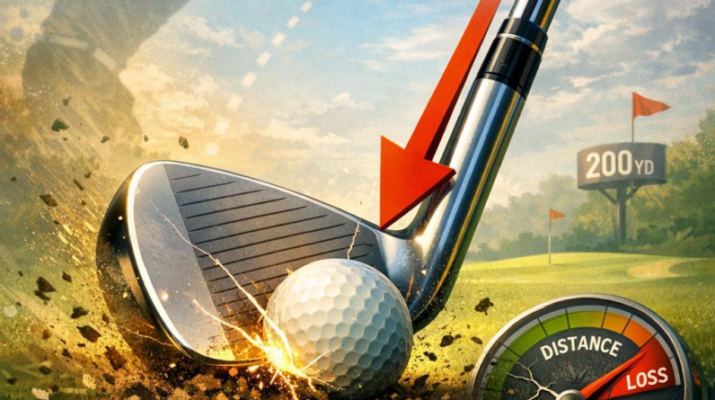 Excessive shaft lean at impact and distance loss