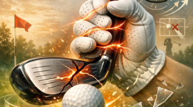 Excess tension in the grip affecting face control